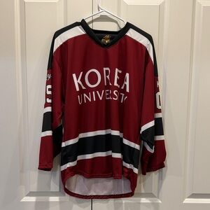 Korea University Unisex Red and Black Hockey Jersey